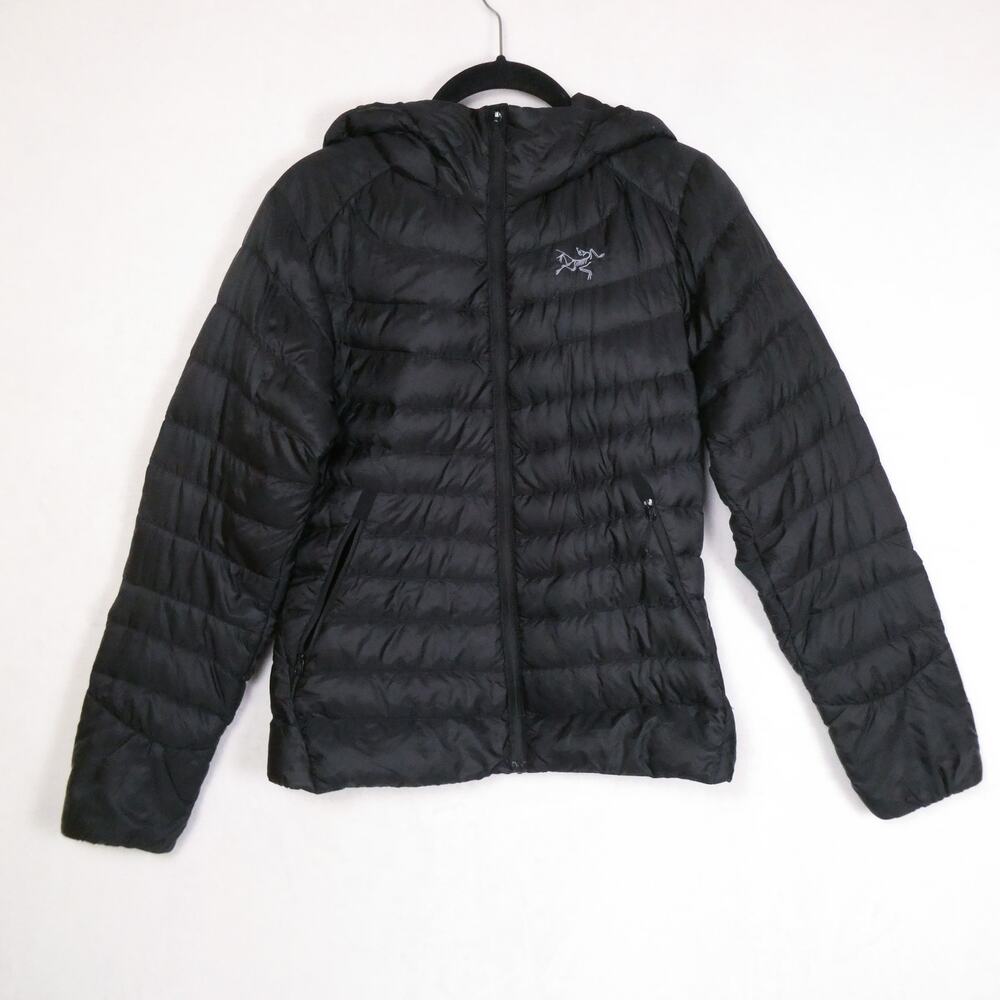 Arc'teryx Cerium LT Hooded Puffer Jacket Size XS Black Insulated Goose Down